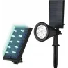 Lampa solarna ciepły reflektor ogrodowy idealny do oświetlenia roślin-