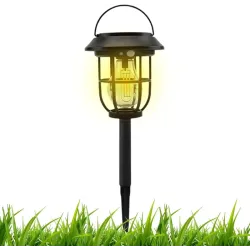 Lampa solarna 3w1 ogrodowa kinkiet latarenka wbijana biała ciepła-6933007126883