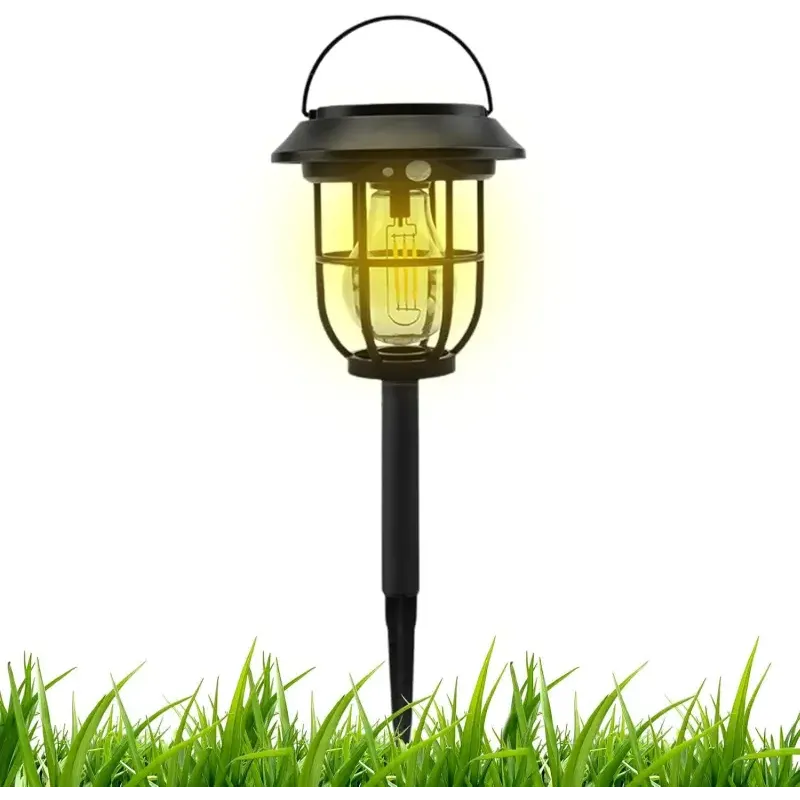 Lampa solarna 3w1 ogrodowa kinkiet latarenka wbijana biała ciepła-6933007126883