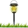 Lampa solarna 3w1 ogrodowa kinkiet latarenka wbijana biała ciepła-6933007126883