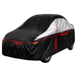 Pokrowiec XXL na samochód auto całoroczny wodoodporny plandeka czarny-5907451381939