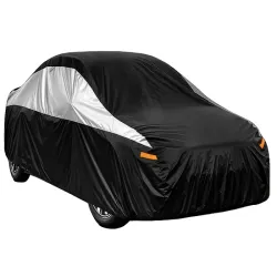 Pokrowiec M na samochód auto całoroczny wodoodporny plandeka czarny-5907451381915