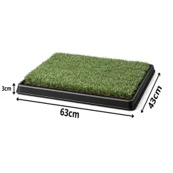 Kuweta 60x40cm do nauki czystości dla szczeniąt psa trawa 3 warstwy-5907451381311