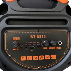 Duży głośnik bezprzewodowy bluetooth przenośny usb radio aux karaoke-5907451386507