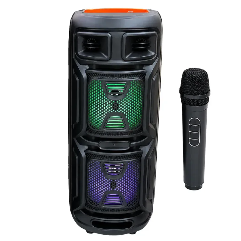 Głośnik bezprzewodowy bluetooth przenośny usb radio fm aux karaoke-5907451386491