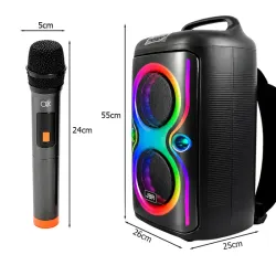 Głośnik bezprzewodowy plecak bluetooth przenośny usb radio karaoke-5907451386484