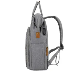 Plecak wielofunkcyjny z łóżeczkiem organizer duży pojemny mommy bag-5907451386132