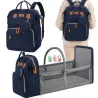 Plecak z łóżeczkiem dla dziecka usb organizer duży pojemny mommy bag-5907451386118
