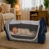 Plecak z łóżeczkiem dla dziecka usb organizer duży pojemny mommy bag-5907451386118