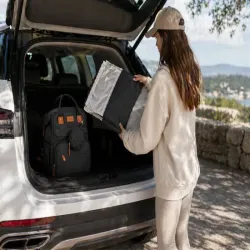 Plecak z łóżeczkiem dziecięcym turystyczny organizer duży mommy bag-5907451386101
