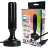 Mocna antena aktywna 4k fhd z wzmacniaczem dvbt2 tv mux-8 lte pokojowa-5907451386255