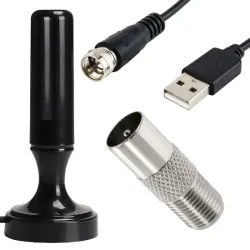Mocna antena aktywna 4k z wzmacniaczem dvbt2 tv mux-8 lte pokojowa-5907451379653
