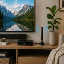 Mocna antena aktywna 4k z wzmacniaczem dvbt2 tv mux-8 lte pokojowa-5907451379653
