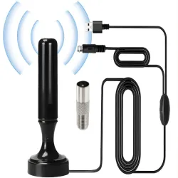 Mocna antena aktywna 4k z wzmacniaczem dvbt2 tv mux-8 lte pokojowa-5907451379653