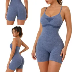 Kombinezon sportowy S/M damski push up krótki modelujący elastyczny-5907451384671