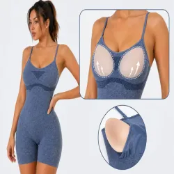 Kombinezon sportowy S/M damski push up krótki modelujący elastyczny-5907451384671