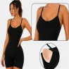 Kombinezon S/M sportowy damski push up fitness krótki modelujący-5907451384664