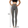Legginsy damskie push up modelujące wysoki stan fitness szare L/XL-5907451384640