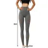 Legginsy damskie push up modelujące wysoki stan fitness szare S/M-5907451384602