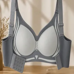 Biustonosz sportowy damski push up modelujący bezszwowy wkładki roz. M-5907451384589