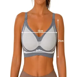 Biustonosz sportowy damski push up modelujący bezszwowy wkładki roz. M-5907451384589