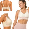 Biustonosz sportowy damski push up modelujący bezszwowy wkładki XXL-5907451384480