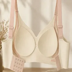 Biustonosz sportowy damski push up modelujący bezszwowy wkładki rozmiar m-5907451384503