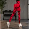 Legginsy damskie push up marmurkowe wysoki stan modelujące fitness s/m-5907451384398