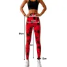 Legginsy damskie push up marmurkowe wysoki stan modelujące fitness s/m-5907451384398