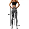 Legginsy damskie push up marmurkowe wysoki stan modelujące fitness s/m-5907451384404