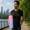 Bidon na wodę butelka motywacyjna 2000 ml ze słomką z miarką sport fitness-5907451381366