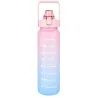 Bidon na wodę butelka motywacyjna 2000 ml ze słomką z miarką sport fitness-5907451381366