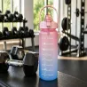 Bidon na wodę butelka motywacyjna 2000 ml ze słomką z miarką sport fitness-5907451381366