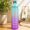 Bidon na wodę butelka motywacyjna 2000 ml ze słomką z miarką sport fitness-5907451381342