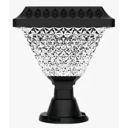 Lampa solarna do słupków bramowych CCT + RGB ogrodu na balustrady-