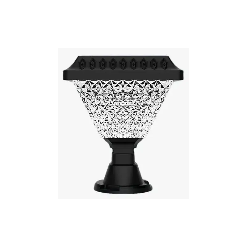 Lampa solarna do słupków bramowych CCT + RGB ogrodu na balustrady-