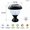 Lampa solarna do słupków bramowych CCT + RGB ogrodu na balustrady-