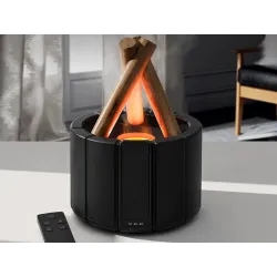 Nawilżacz powietrza usb dyfuzor z led rgb kominek mgiełka zapachowa-5907451390399