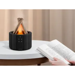 Nawilżacz powietrza usb dyfuzor z led rgb kominek mgiełka zapachowa-5907451390399