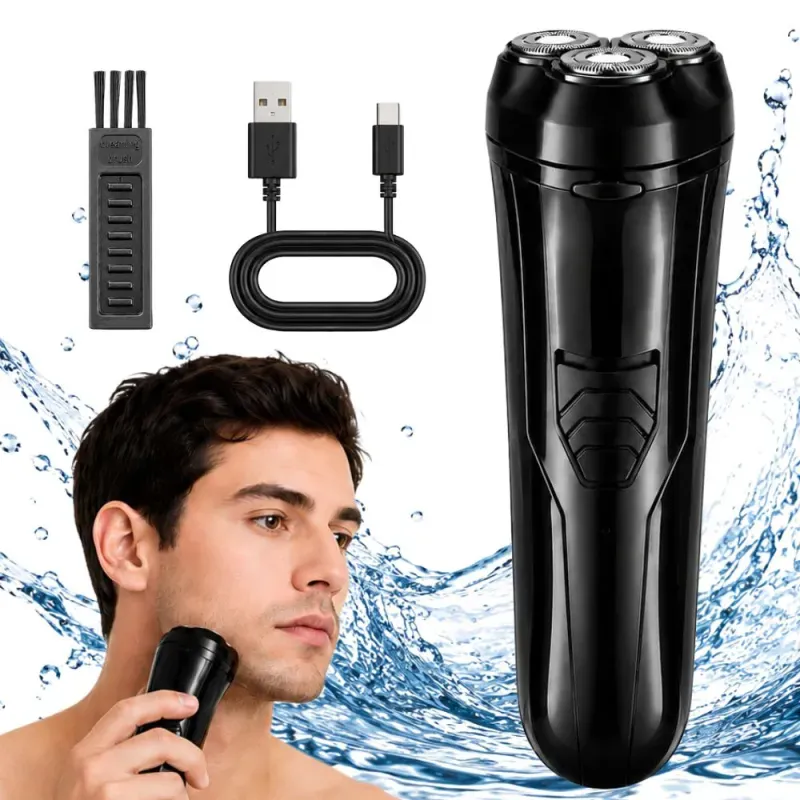 Golarka elektryczna męska usb wodoodporna trymer na mokro i sucho-5907451383070