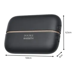 Magnetyczny ogrzewacz elektryczny do rąk dłoni 2w1 usb czarny kieszonkowy-5907451382233