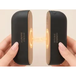 Magnetyczny ogrzewacz elektryczny do rąk dłoni 2w1 usb czarny kieszonkowy-5907451382233