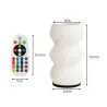 Lampka stołowa z wazonem na kwiaty dekoracyjna 2w1 led rgb pilot lampa-5907451390061