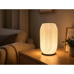 Lampka stołowa z wazonem na kwiaty dekoracyjna 2 w 1 led rgb pilot lampa-5907451390054