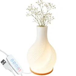 Lampa stołowa led wazon 2w1 dekoracyjna regulacja jasności 3 barwy wewnątrz-5907451390030