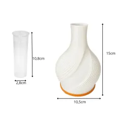 Lampa stołowa led wazon 2w1 dekoracyjna regulacja jasności 3 barwy wewnątrz-5907451390030
