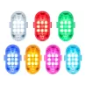 2x Lampa stroboskopowa led bezprzewodowa 7 kolorów światła pilot-5907451383001