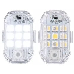 2x Lampa stroboskopowa led bezprzewodowa 7 kolorów światła pilot-5907451383001