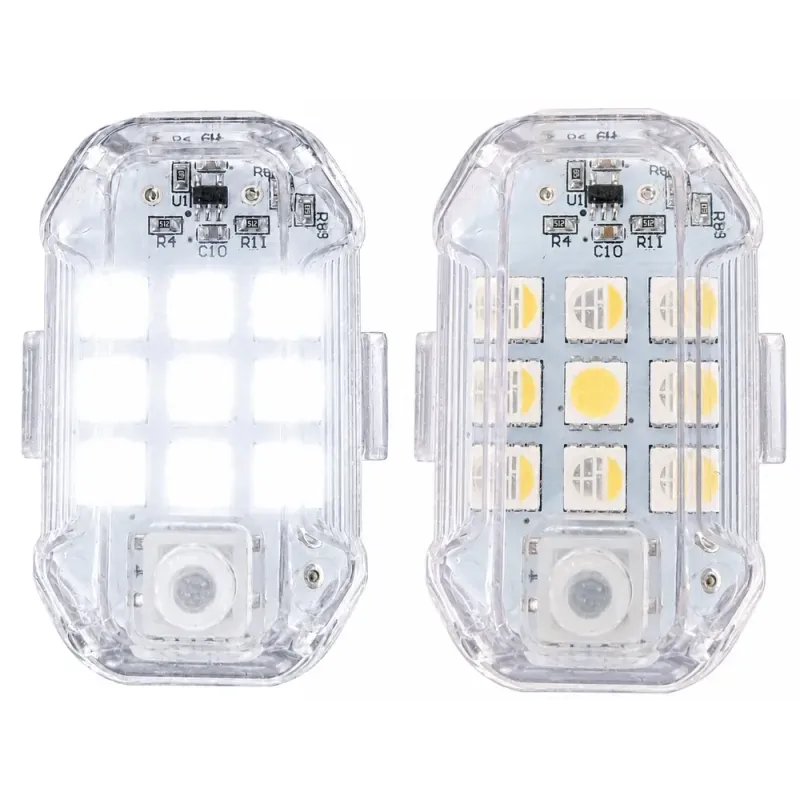 2x Lampa stroboskopowa led bezprzewodowa 7 kolorów światła pilot-5907451383001