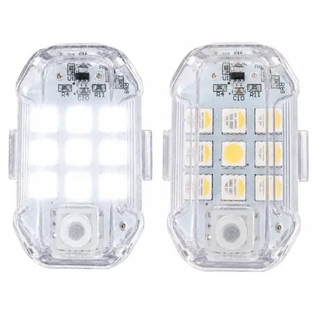 2x Lampa stroboskopowa led bezprzewodowa 7 kolorów światła pilot-5907451383001